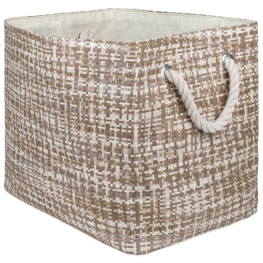 DII® Large Tweed Rectangle Woven Paper Storage Bin